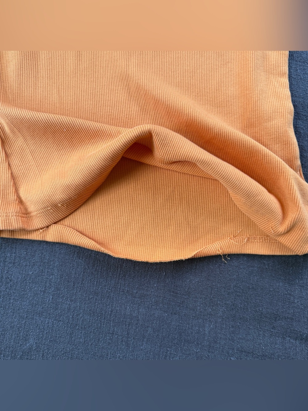 Veronica Beard Birke Scoop Neck Ribbed Tank Burnt Orange XS - Picture 8 of 11